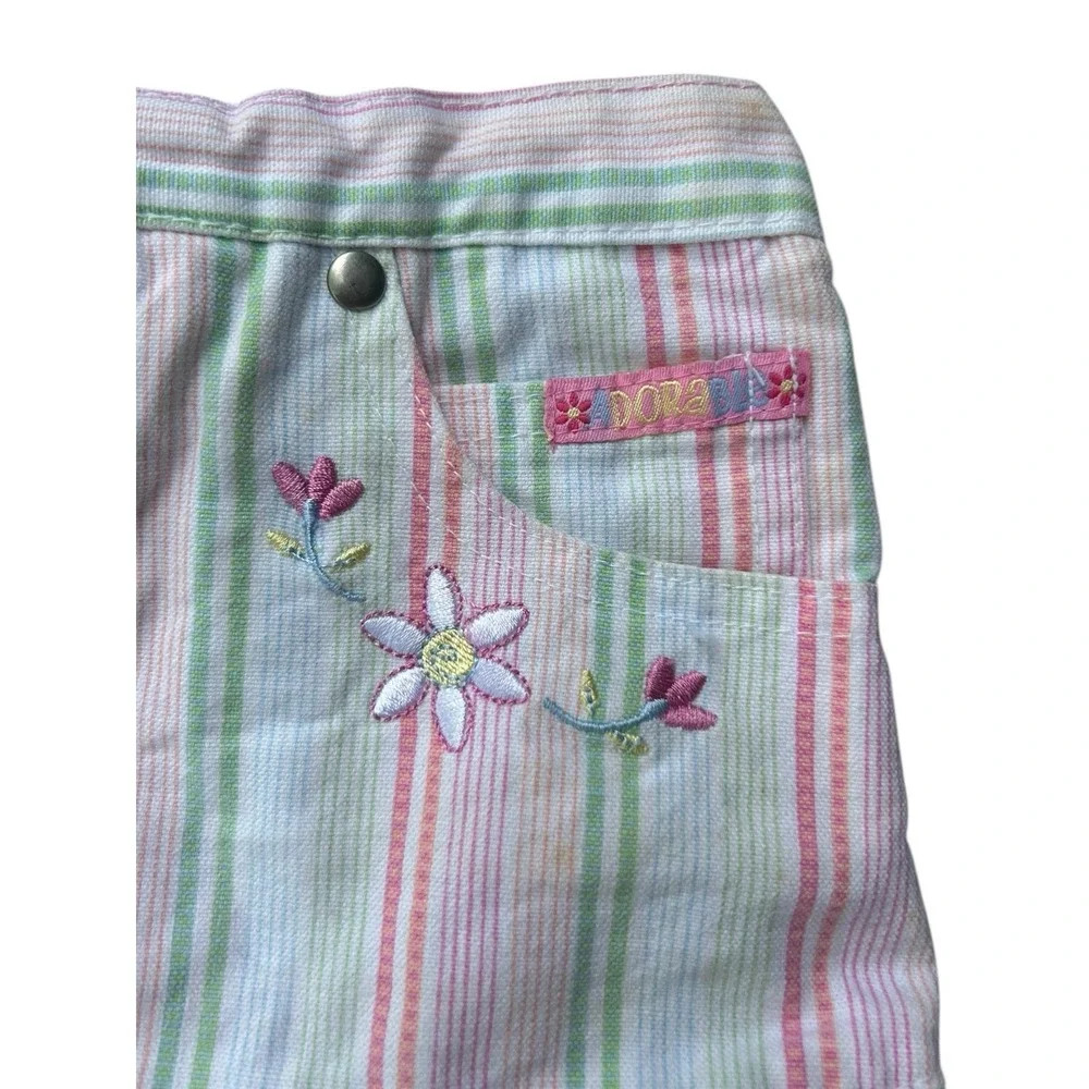 Y2K Nickelodeon Dora the Explorer Pink Floral Skirt Ruffle 4T Kids‎ Girls 2005